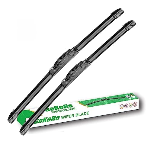 GoKoHe 22" + 18" OEM Quality Premium Stable Windshield Wiper Blades For Cadillac ATS 2013-2020 Chevrolet Aveo 2004-2011 Ford Focus 2008-2011 Mazda 6 2003-2008 Set of 2 Front Windscreen Wiper