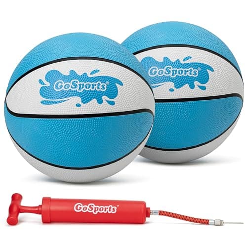 GoSports Water Basketballs 2 Pack Size 3 7 Inch Great for Swimming Pool Basketball Hoops