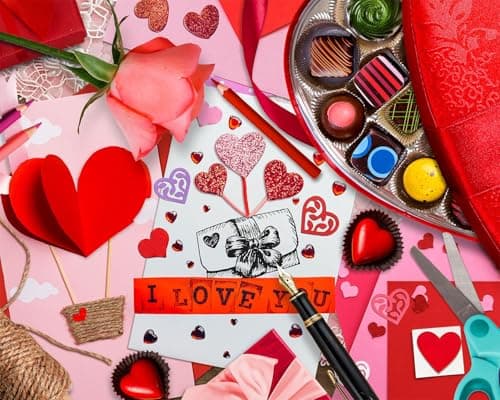 Springbok Be My Valentine 500 Piece Puzzle for Adults Featuring Colorful Valentine Favorites