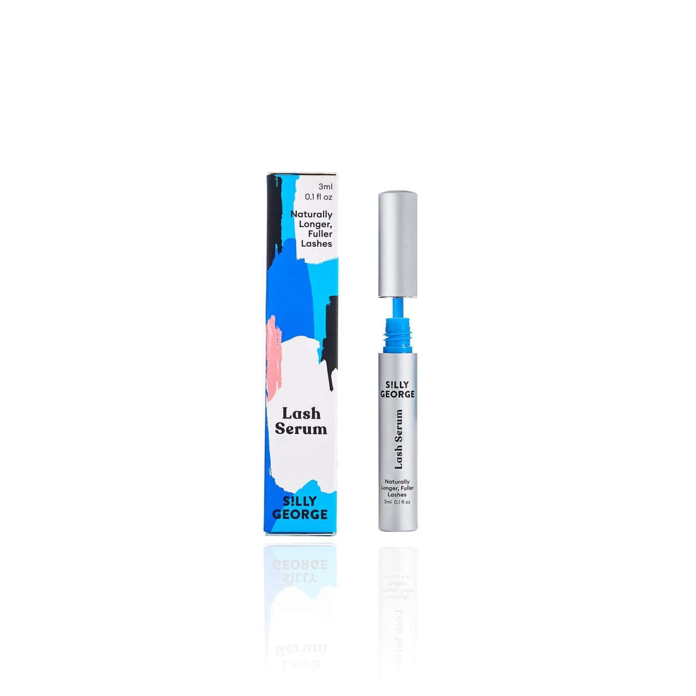 Silly George Eyelash Growth Serum for Thicker Fuller Longer Bold Eyebrows Premium Serum Lashes Brows Enhancer 3ml 01 Fl oz