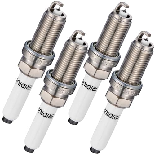 BDFHYK 94833 Platinum Iridium Spark Plugs Compatible with Porsche MacanCompatible with Audi A3 A4 A5 A6 Quattro allroad Sportback Q5 Q7 S3 TT TTS QuattroBeetle Golf Golf R Passat 18L 20L Set of 4