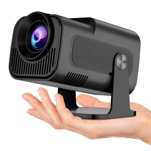 ENUOSUMA Hy320 Mini Portable Projector-5G WiFi 6,Bluetooth 5.0 and Android 11,Support 4K and 1080P Full Hd,12,000 Lumens,Led Projector with 4D/4P Auto Correction,180° Rotation,Electronic Zoom (ENU50)