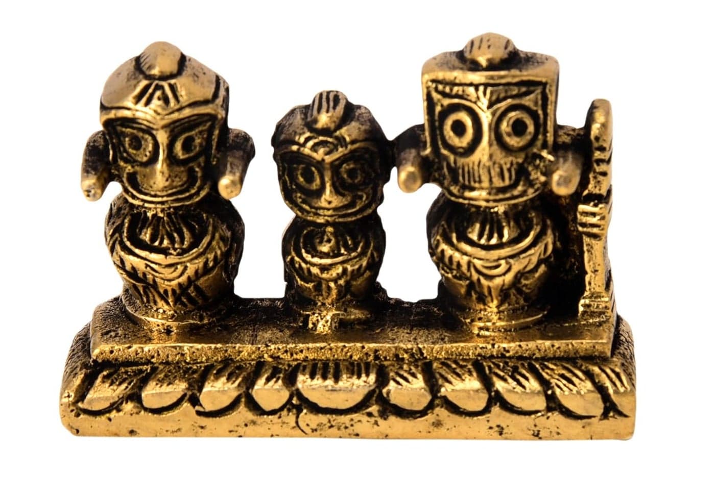 BHARAT HAAT Decorative Brass Jagannath Handicrafts Small Statue