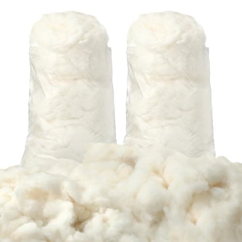 Wesnoy 1000g22lb Cotton Stuffing for Stuffed Animals Soft Pillow Natural Cotton Fiber Filling Batting for Toys Cloud Decorations and More