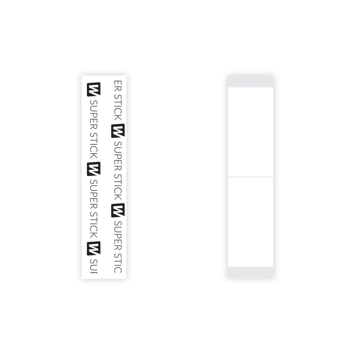 Walker Tape Co Stick Tape Straight Strips by Walker 36 pcs 34 in x 3 in Clear