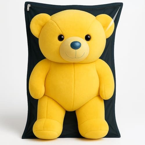 Equal Vip Teddy Bear Cover for 4FT Soft Toy – Waterproof & Dustproof Transparent Bag with Zipper | Long-Lasting Protection | Cover Only | 3-Year Warranty
