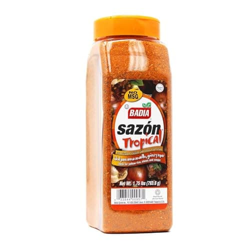 Badia Sazon Tropical with Coriander & Annatto, 28 oz – Authentic Latin & Caribbean Flavors, No MSG, Gluten Free
