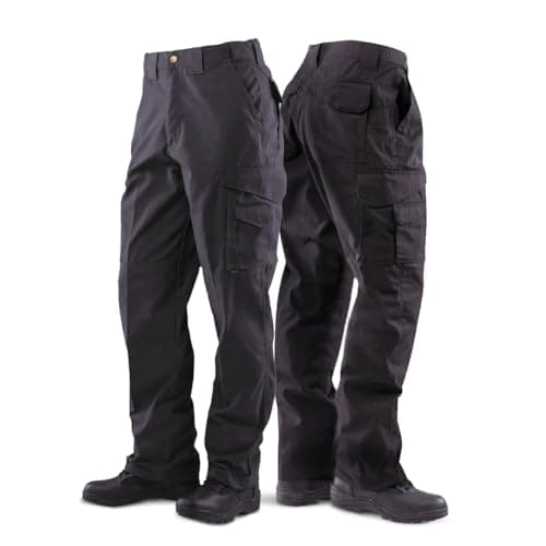 Tru-Spec 24-7 Original Tactical Pants for Men - Durable, Water-Resistant Cargo Work Pants with Concealed Carry and Knee Pad Openings, Black - 40W x 32L