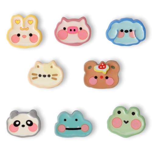 8 Pcs Cute Animal Refrigerator Magnets - Pet Decor for Photos, Notes, Menus | Fridge, Locker & Metal Board