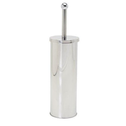 Zenna Home Toilet Brush and Holder Set, Rust Resistant Stainless Steel Toilet Bowl Brush, Discreet Bathroom Cleaning Scrubber with Stiff Bristles, Stainless Steel