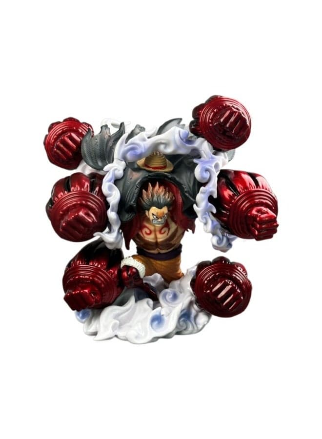 One Piece Gear Fourth Multi Punch King Kong Kong Organ Luffy Ape King Mode Trendy Anime Memorial Figure Model Decoration Gift 28 Centimeters