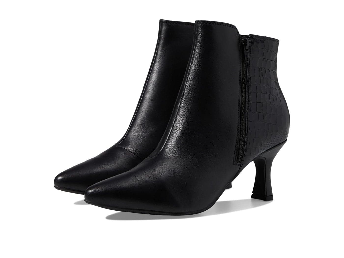 Clarks Women's Kataleyna Glow Ankle Boot, Black Leather, 8.5