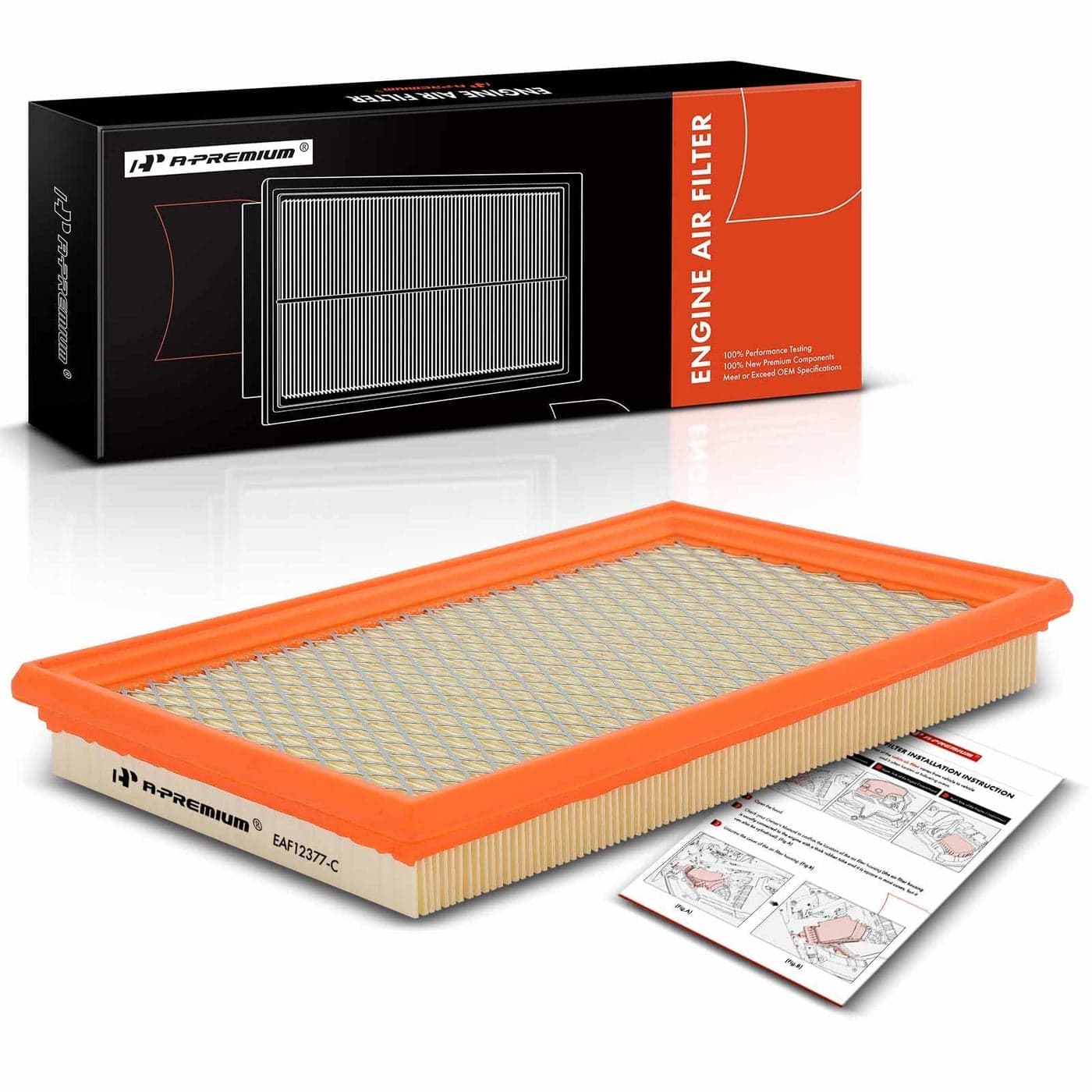 APremium Engine Air Filter Compatible with Infiniti Nissan Saab Subaru 350Z Altima Frontier Maxima Murano Pathfinder Quest Sentra Xterra FX35 G20 JX35 M30 Forester Impreza Legacy