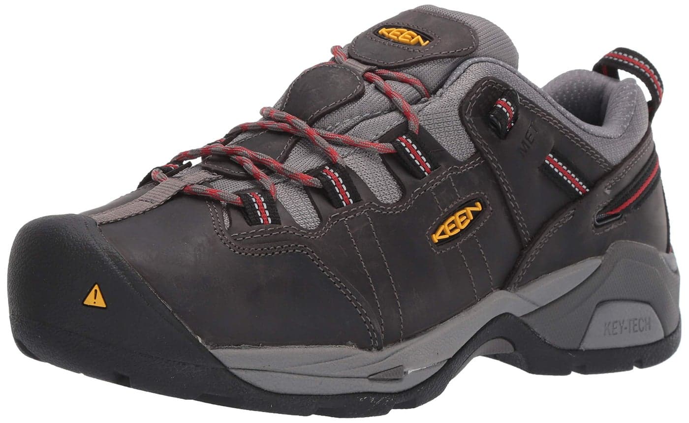 KEEN Utility Mens Detroit XT Low Height Toe Metatarsal Guard Work Shoes Steel GreyBossa Nova 105 Wide