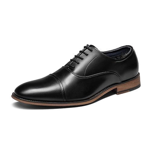 Bruno Marc Men's Lace Up Soft Cap-Toe Formal Dress Shoes,Size 15,Black,Louis_2