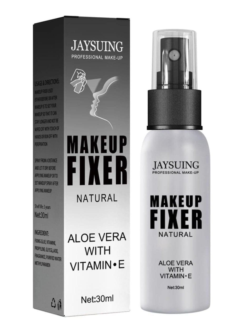 Jaysuing Makeup Setting Spray Moisturizing Oil Control Long-lasting Makeup Natural Matte Refreshing Fixer Cosmetics 30g