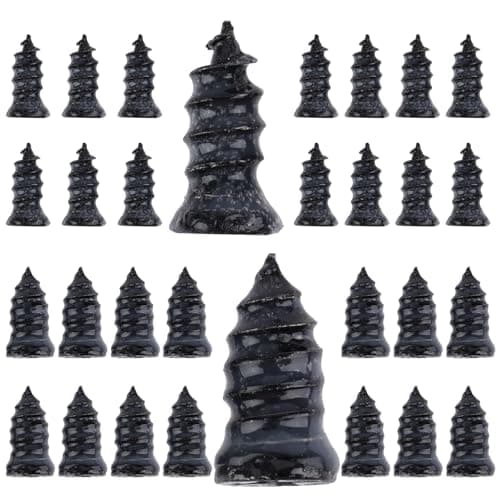 Opvixi 30 PCS Tire Repair Screws Vacuum Tire Plug Kit Spiral Rubber Nail Tire Plugs Screw Type Fast Tool Self Screw in Tire Plugs Tire Repair Kit for Car Truck Motorcycle Tire Puncture Repair