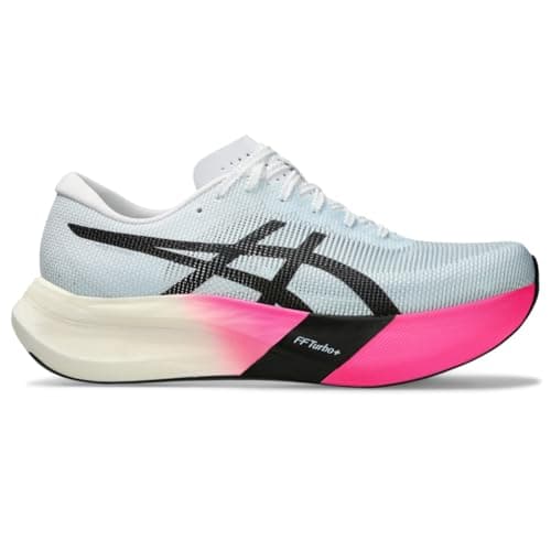 ASICS Unisex METASPEED Edge Running Shoes, 9.5M / 11W, Light Blue/Black