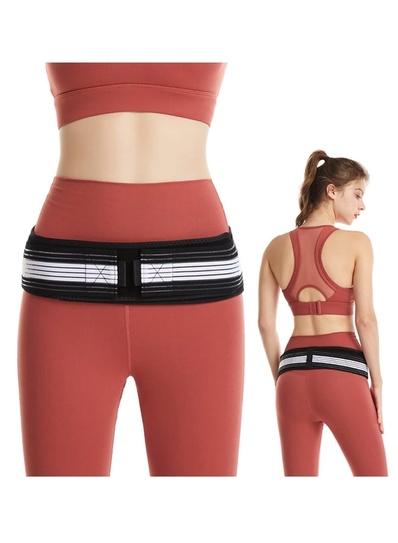 Sacroiliac SI Joint Hip Belt,Lower Back Support Brace Braces for Pain Alleviate Sciatic Anti-Slip Belt Pilling-Resistant Pelvic Men Women
