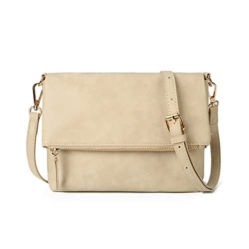 Gladdon Small Crossbody bags for Women Cross body Purse Shoulder Bag Cream