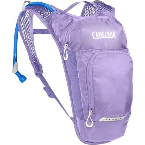 CamelBak Mini M.U.L.E. Kids Hydration Backpack, 50oz, Lavender, Lightweight Pack for Hiking and Biking Adventures