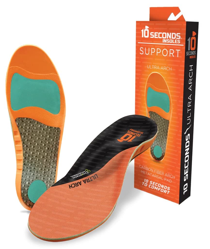 3810 Ultra Arch Support Foam Cushion Insoles for Men Women wMetatarsal Pad Plantar Fasciitis Relief Mortons Neuroma Metatarsalgia Orthotics Heavy Impact Shoe Insert M 12