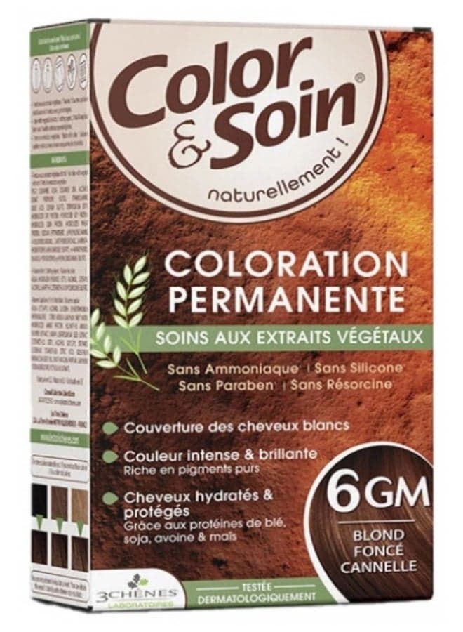 Color & Soin Permanent Color Care - Hair Colour: Cinnamon Dark Blond: 6GM