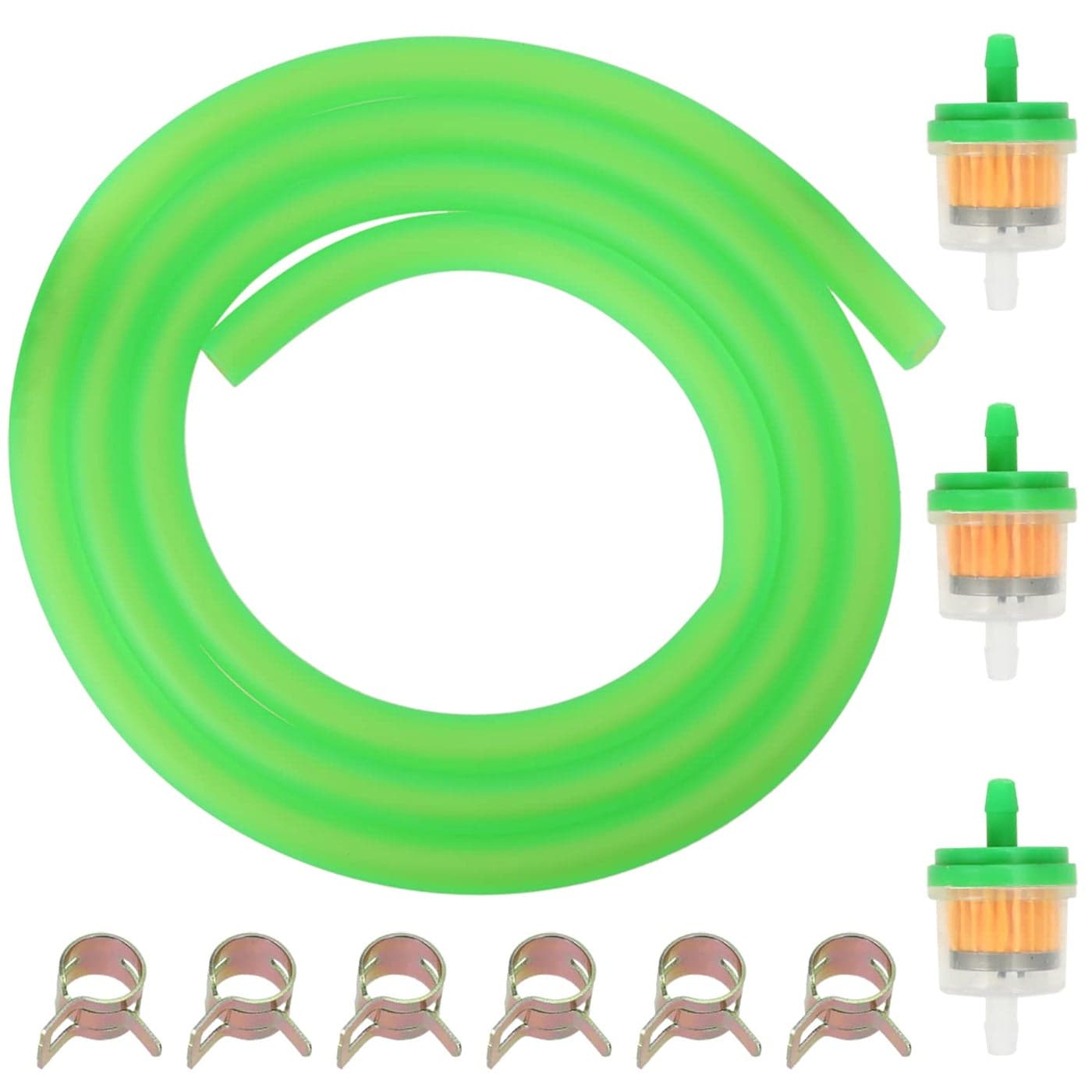 GREHUA Dirt Bike Fuel Line Compatible with GY6 50cc 110cc 125cc 150cc SSR110 125 CRF50 XR50 Taotao Coolster Apollo Pitbike Moped Scooter ATV Motorcycle Quad Trailmaster 150 XRS Go Kart Parts Green