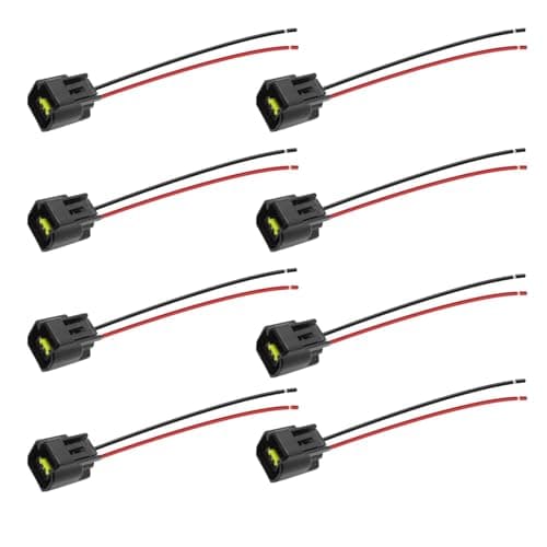 Powkos Ignition Coil Connector Pigtail Harness Compatible with Ford 46L 54L 68L F150 F250 F350 Mustang Explorer Expedition Crown Victoria 8 Pcs