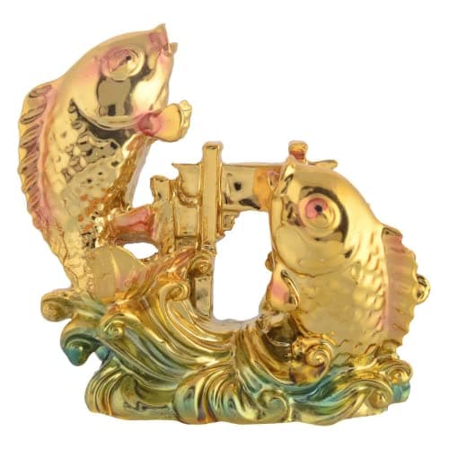 RIPE INDIA® Feng Shui Vastu Arowana Fish Statue for Prosperity Wealth Strength Good Luck Happiness and Power Home Decor/Figurine/Decorative Gift Item