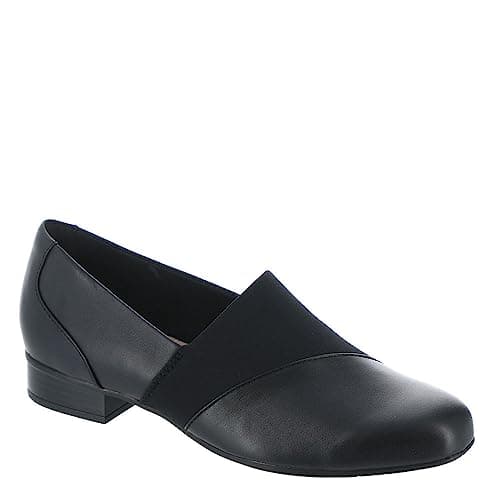 Clarks Black's Juliet Gem Loafer, Black Leather, 12 Medium US