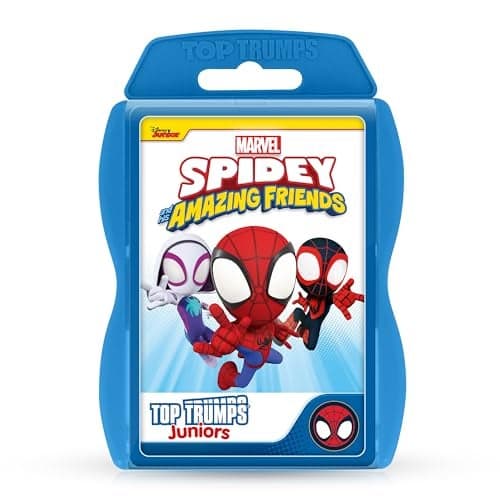 Top Trumps Spidey Friends Junior 5in1 Card Game for Kids Ages 3 2 Players Portable Travel Game Memory Strategy Trivia Educational Multicolor Unisex Standard Edition
