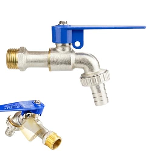 HASTHIP® Tap with Lock,Tap Lock,1/2" Thread Water Lockable Faucet for Outdoor Spigots Faucet Locks Outdoor Water Garden Home Garden Not with Pad or Keys
