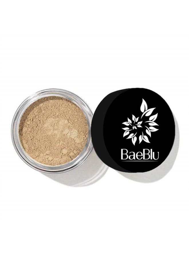 InstaFame Loose Mineral Foundation Powder, Full Coverage Matte With Natural SPF for Sensitive Skin, Create