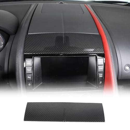 Daeiclru Center Console Dashboard Cover Trim Compatible with Jaguar FType 20132024 ABS Car Center Console Panel Trim Interior Accessories Carbon Fiber Pattern