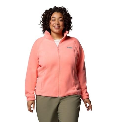 Columbia Womens Benton Springs Full Zip Fleece Jacket, Alpenglow, Medium