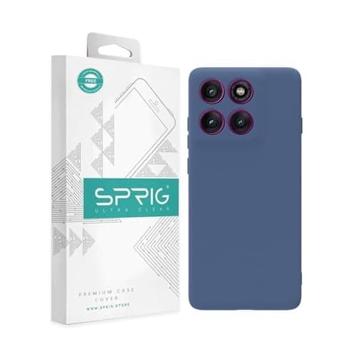 SPRIG Compatible with Moto Edge 60 Pro Premium Skintone Back Cover Drop Tested Shock Proof Mobile Case for Men, Women, Boys and Girls with Camera Protection (Blue)