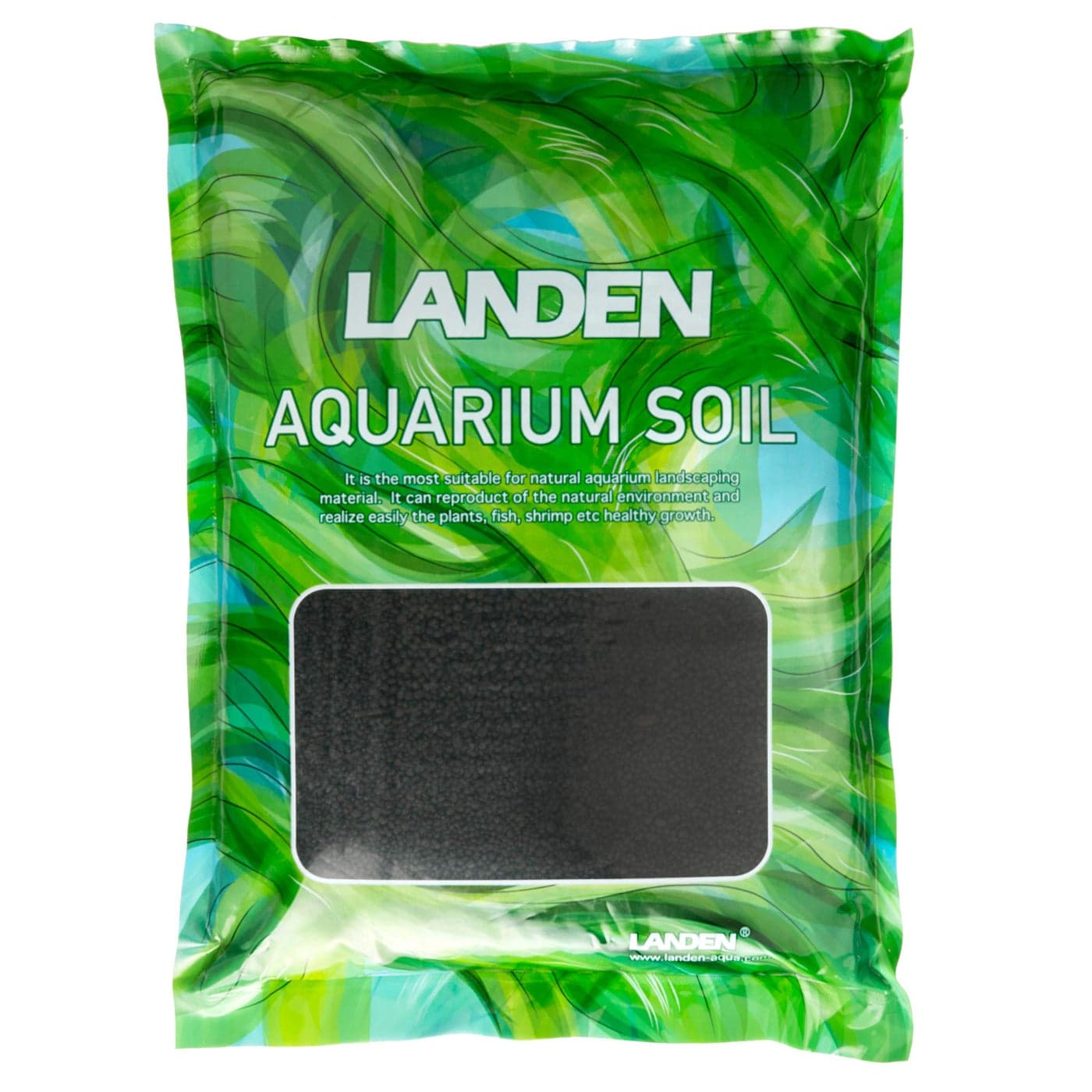 LANDEN Aqua Soil Substrate 5L(10lbs) for Natural Planted Aquarium, Plant or Shrimp Stratum, Clay Gravel and Stable Porous Substrate for Freshwater Aquarium, Black Color