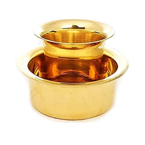 Kreetha Glossy Traditional South Indian Filter Coffee Handmade Tumbler Cup Dabara Set Handicraft Kumbakonam Pure Brass Kappi Hand Crafted