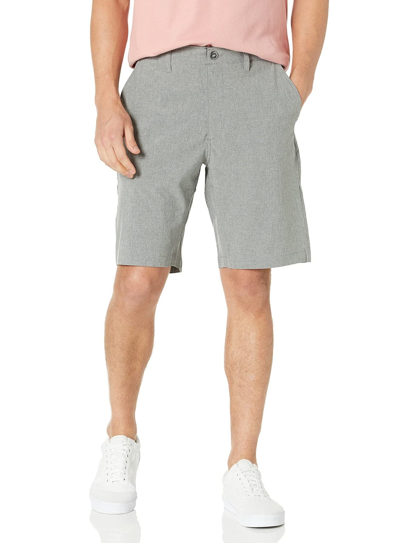 Volcom Mens Kerosene 21 Hybrid Chino Shorts Heather Grey 36