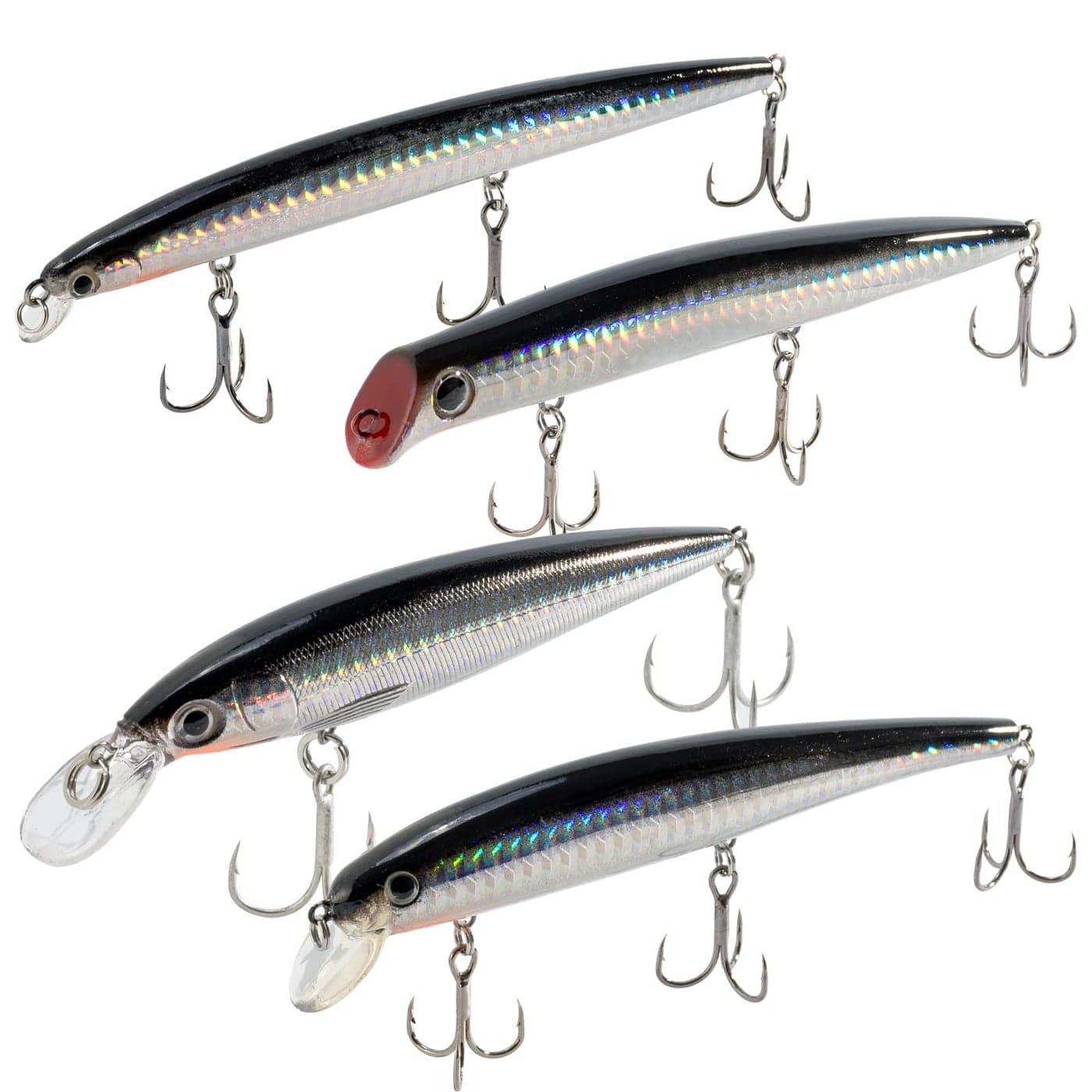 Dr.Fish Saltwater Fishing Lures 5 Inches Surf Fishing Sriped Bass Lures Saltwater Minnow Mustad Hooks Jerkbait Topwater Popper Plugs Inshore Offshore Sea Fishing Mackerel Tarpon Barracuda Lures