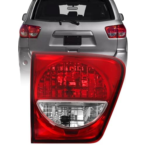 Huray Inner Tail Light Assembly for Toyota Sequoia 2008-2017 OE Rear Lamp Replacement Inner Left (Driver Side)