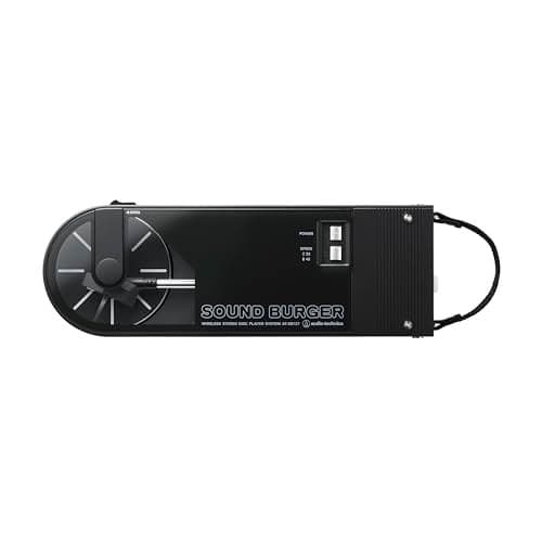 Audio-Technica AT-SB727 Sound Burger Portable Bluetooth Turntable, Black