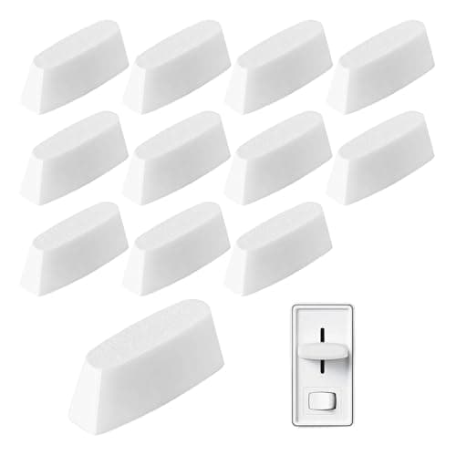 12 Pcs Dimmer Switch Knob Replacement Compatible with Lutron Skylark SCL153P S600 S600P S660PNL S603P S603PNL S603PG S1000 Universal Knob for Ceiling Lights Wall Dimmers PETG Material