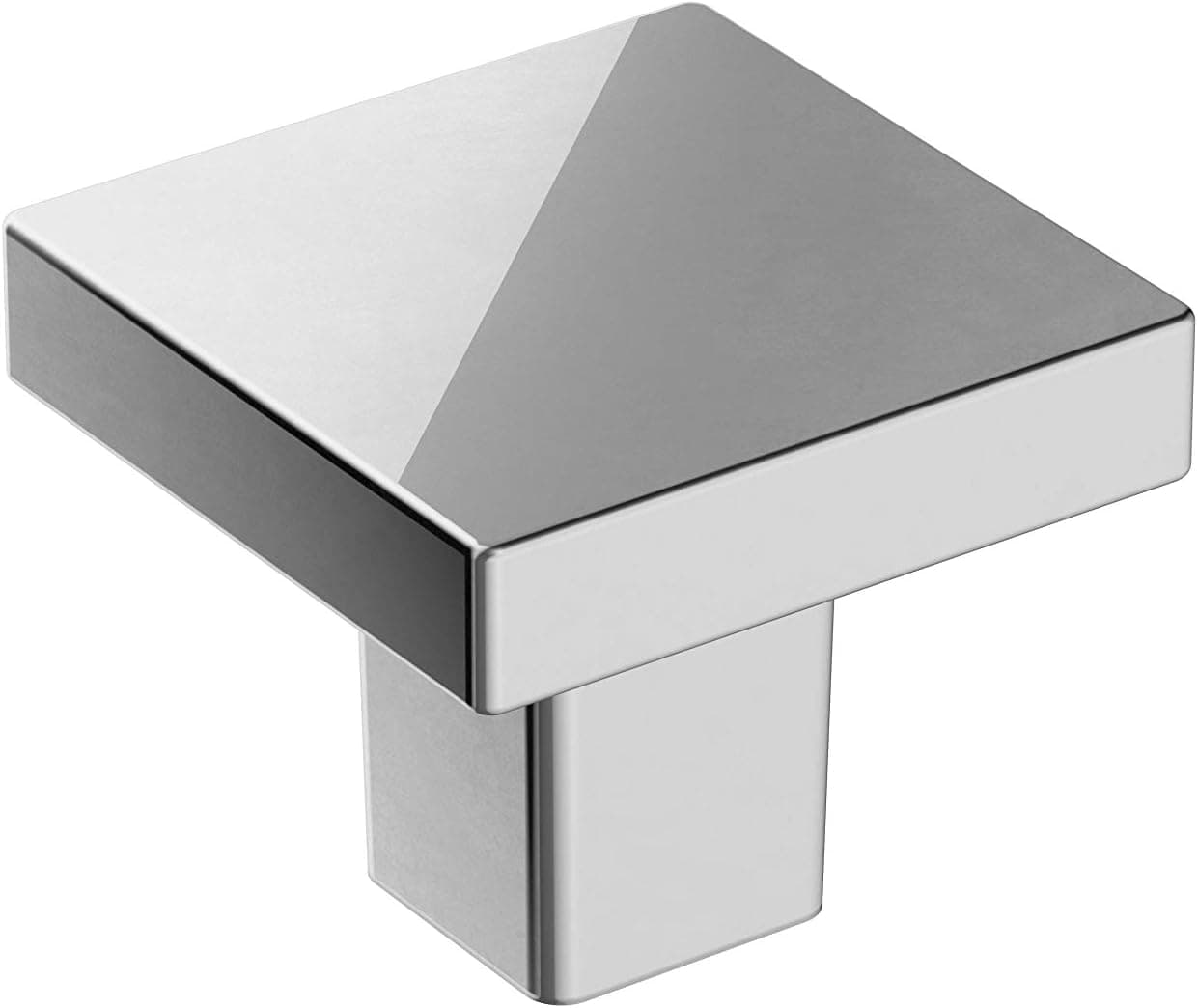 Amerock | Cabinet Knob | Polished Chrome | 1-3/16 inch (30 mm) Length | Monument | 1 Pack | Drawer Knob | Cabinet Hardware