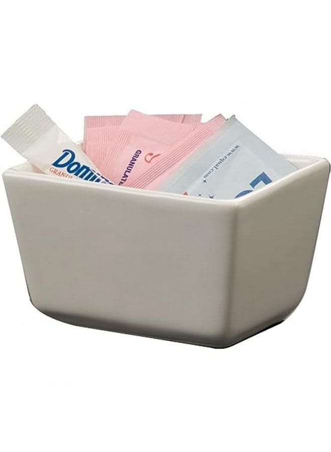 American Metalcraft SPP326 Ceramic Sugar Packet Holder, 3.5" L x 2.5" W, White