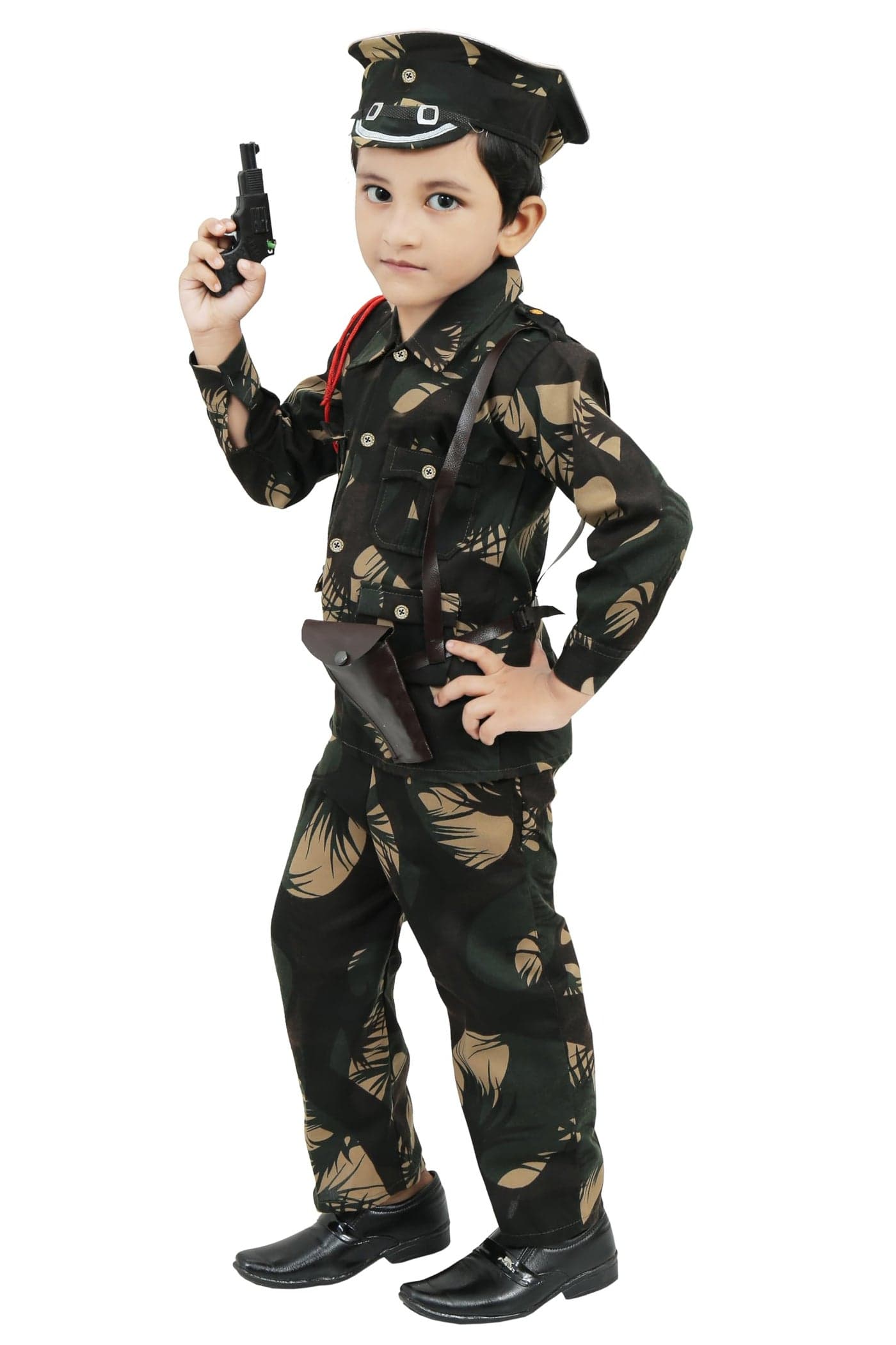 Chandrika Kids Army Costume Dress For Boys (4-5 Years)