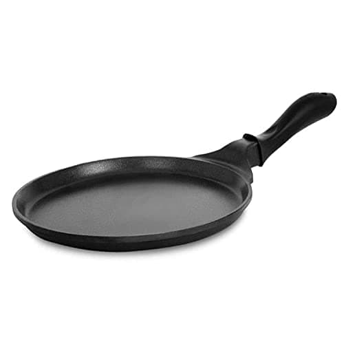Pigeon by Stovekraft Wonder cast Aluminium Flat Tawa (Black, 27cm)