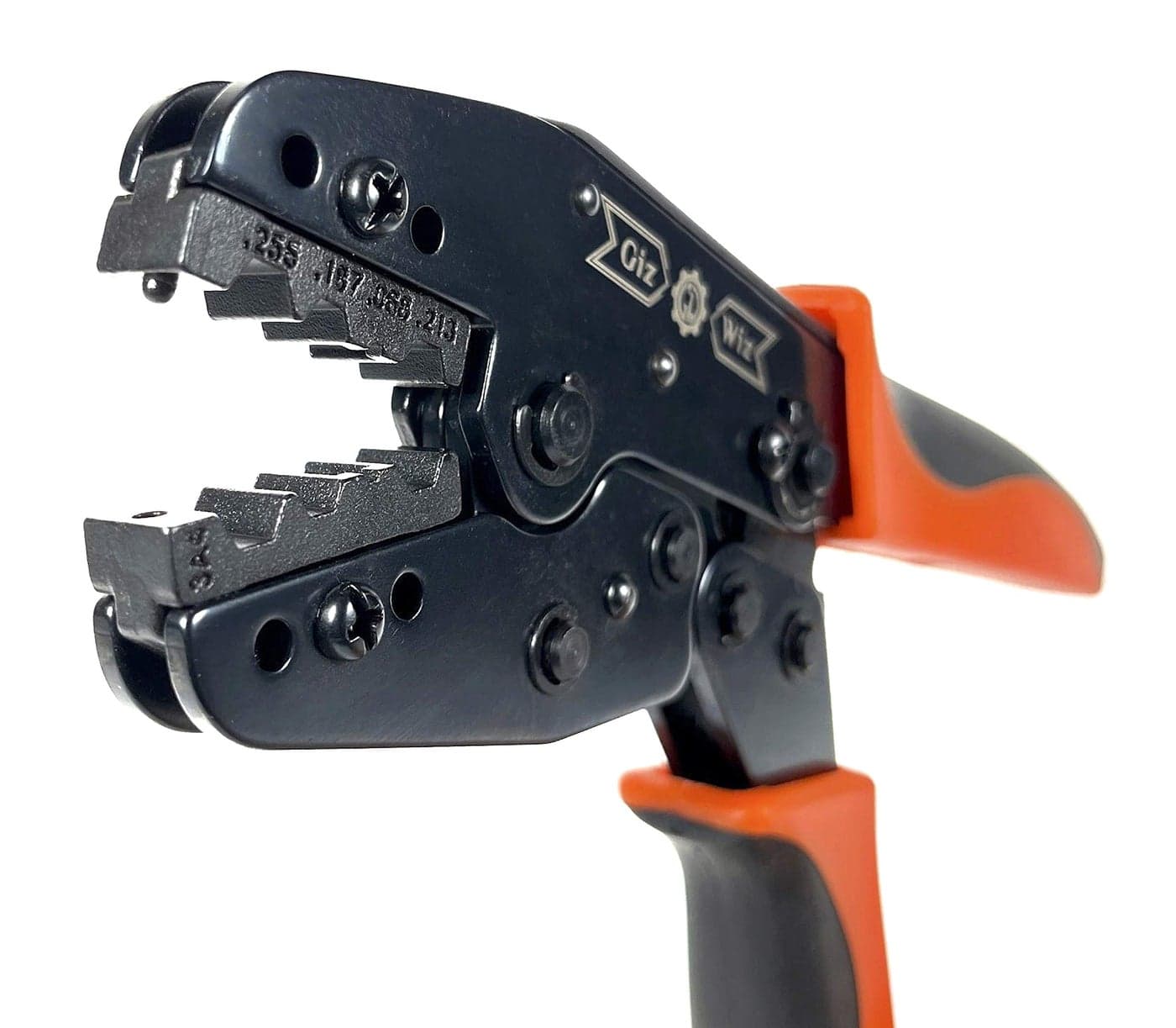 GIZWIZ Professional RF Coax Ratchet Crimp Tool RG58 RG59 RG62 RG174 .255" .187" .068" .213" G-H3A4