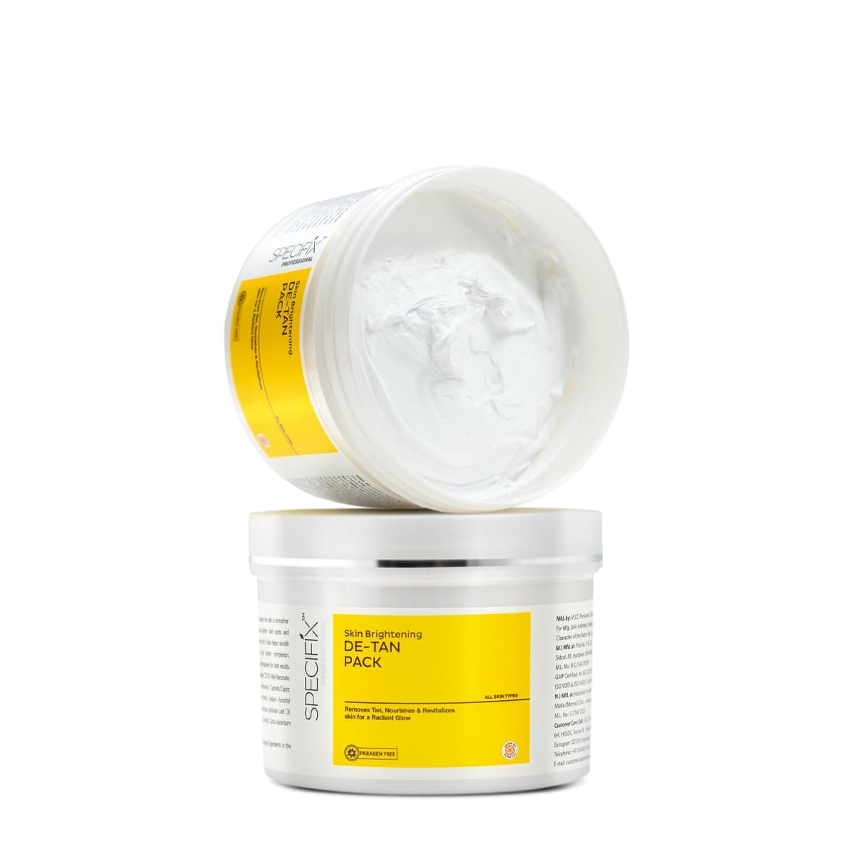 VLCC Specifix PROFESSIONAL Skin Brightening DeTan Face Pack 400g With Glycolic Acid Niacinamide and Kojic Dipalmitate Easy Tan Removal Anti Pigmentation For Dark Spots and Dull Skin